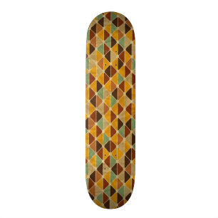 Skate Teste padrão geométrico retro 3