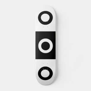 Skate Teste padrão preto e branco do verificador