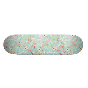 Skate Teste padrão romântico brilhante moderno