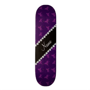 Skate Teste padrão roxo conhecido personalizado do