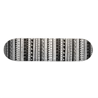 Skate Teste padrão tribal preto e branco