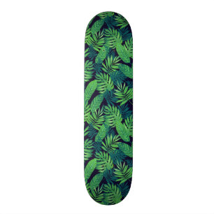 Skate Teste padrão tropical das folhas