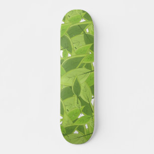 Skate Teste padrão verde das folhas