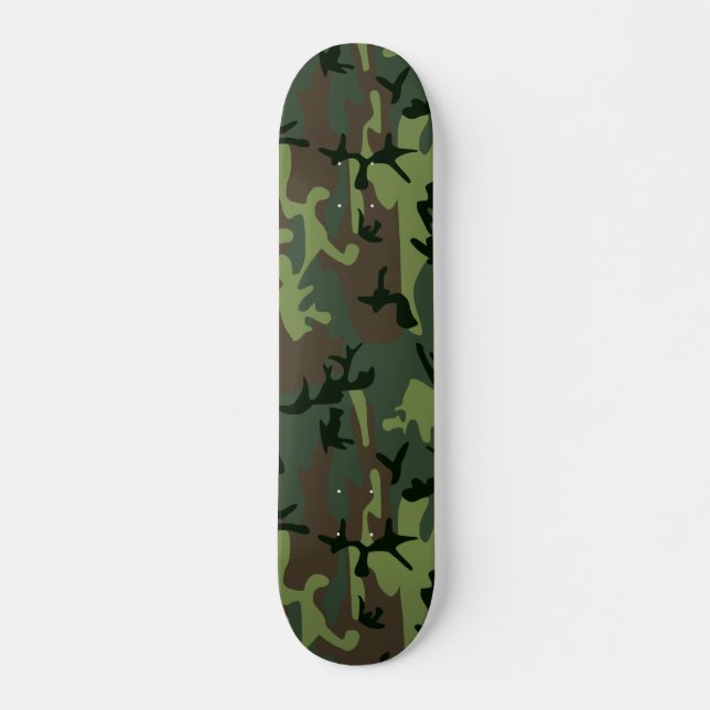 Skate Teste padrão verde de Camo Brown da camuflagem (Frente)