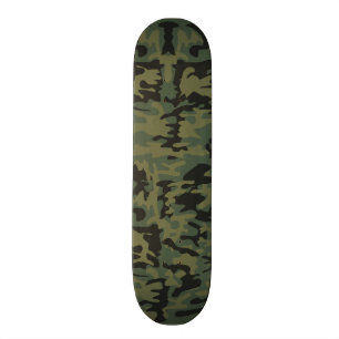 Skate Teste padrão verde do camo