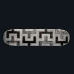 Skate Têxtil africano de mudo com Padrões geométricos<br><div class="desc">Esta impressão foi feita por Norman Wyatt Jr. no estilo de uma lama africana. O tecido de lama é originário do Mali e é um sinal de identidade cultural. Mostre seu amor pela cultura global e pelos padrões geométricos comprando este impressão!</div>