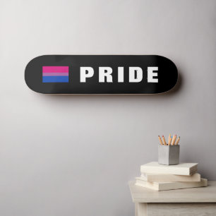 Skate Texto Personalizado LGBTQ Sinalizador do Orgulho B