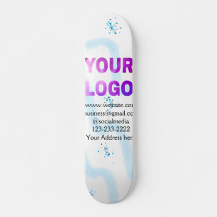 Skate texto simples mínimo adicione seu logotipo/design