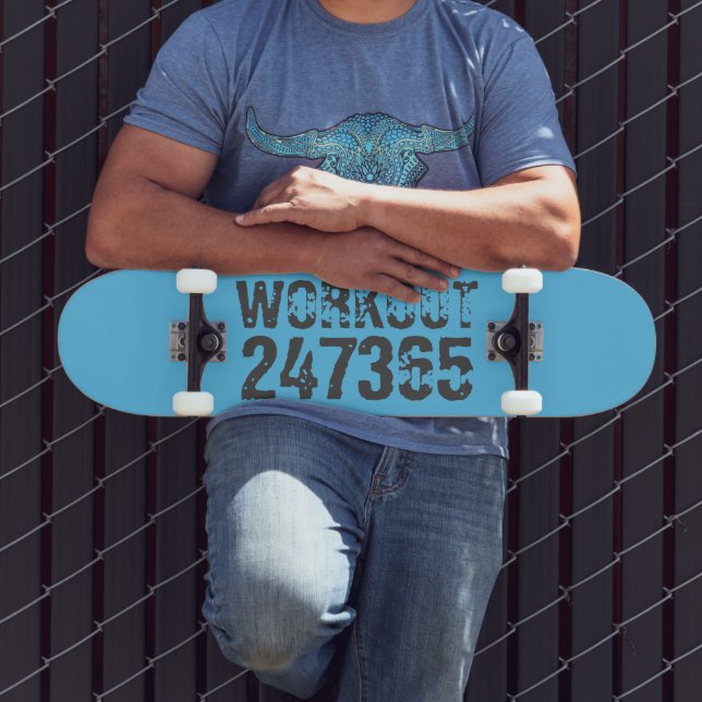 Skate Texto vestido e arranhado Workout 247365 azul (Ao ar livre 3)
