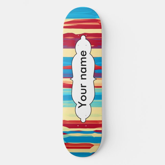 Skate Textura de aquarelas (Frente)
