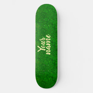 Skate textura de grama verde de um campo de futebol
