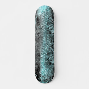 Skate Textura fibrosa estranha em azul claro e preto