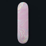 Skate Textura líquida do arco-íris rosa<br><div class="desc">Simples textura líquida moderna do arco-íris rosa.</div>
