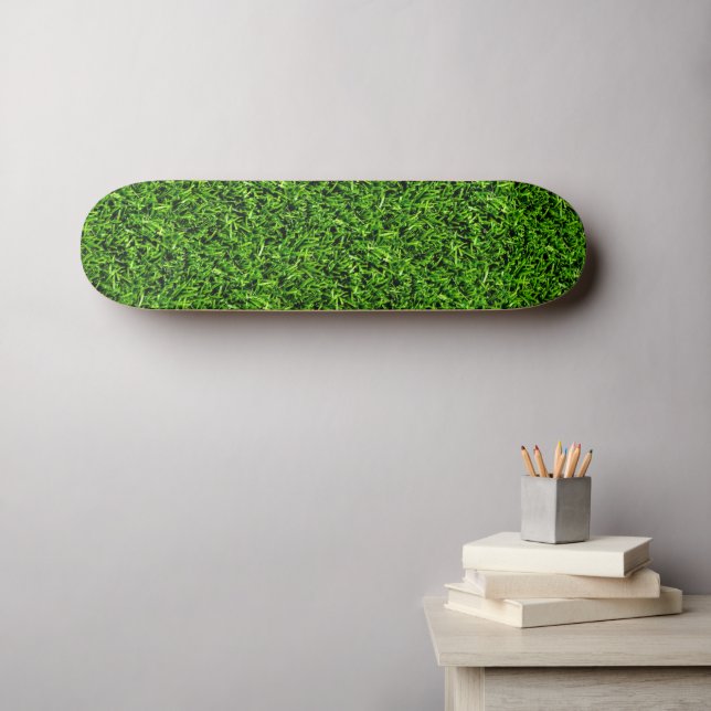 Skate Textura Realista de Foto Grass Verde Engraçado (Arte de parede (Horz))