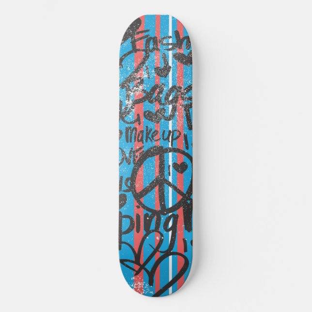 Skate Thin Stripes Aqua (Frente)