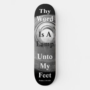Skate Thy palavra é uma lâmpada até meus pés