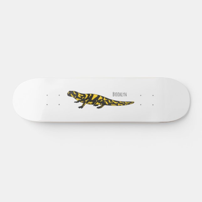 Skate Tiger salamander cartoon (Horz)