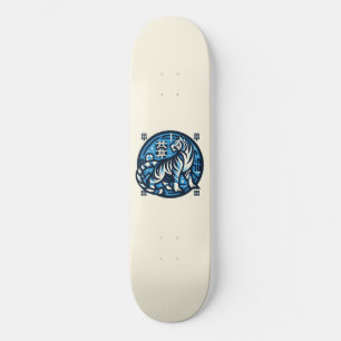 Skate Tigre Azul Asiático Másculo