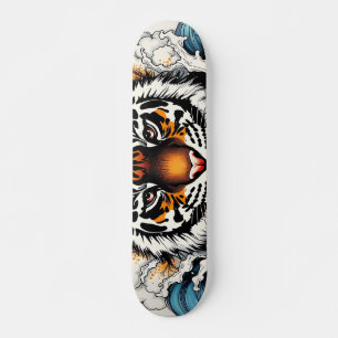 Skate Tigre de esboço de abstrato na água