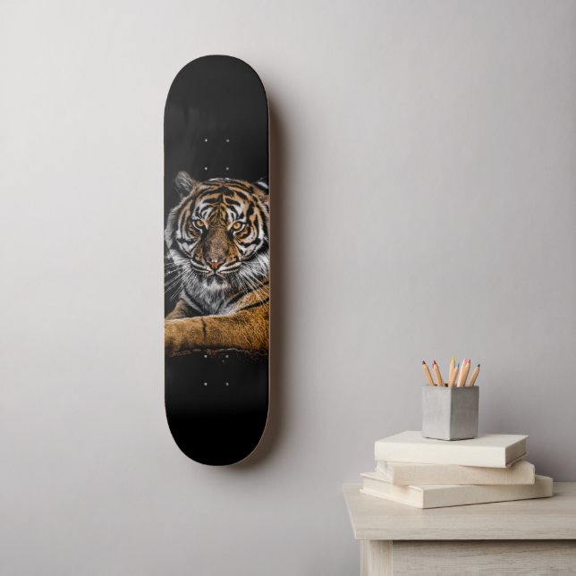 Skate Tigre Selvagem Selvagem Selvagem (Arte de parede)
