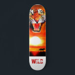 Skate tigre, WILD<br><div class="desc">Tiger Fine Art Painting do Ilustrador Serdar Hizli</div>