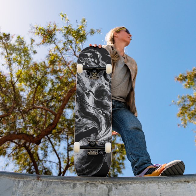 Skate Tinta Abstrata Fluido Polvo Kraken (Ao ar livre 1)