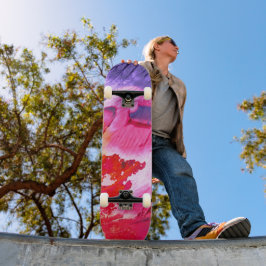 Skate Tinta Abstrato Moderna Colorida