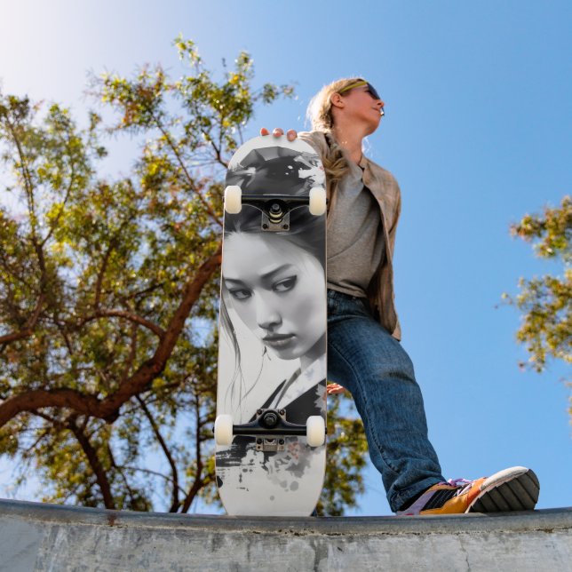 Skate Tinta Preta Geisha (Ao ar livre 1)
