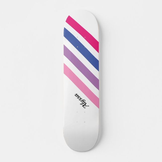 Skate Tinta Rosa Personalizada (Frente)