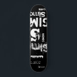 Skate Típografia Urbana em Grunge Distante Palavra Nuvem<br><div class="desc">O efeito desse design baseado em texto de rua de tendência depende do comprimento do seu nome. Selecione "Clique para personalizar ainda mais" na parte inferior de "Personalizar este modelo" para obter a aparência desejada. Você pode fazer o plano de fundo e/ou o texto de qualquer cor que quiser. Divirta-se...</div>