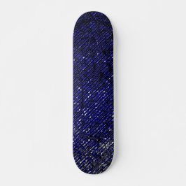 Skate Tiras azuis descascando suas cores