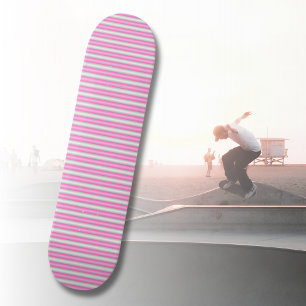 Skate Tiras Rosa Neon Modernas com Efeito 3D