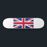 Skate Tomada de pixel de 8 bits da União<br><div class="desc">Union Pixel Jack UK Flag Vintage 8 Bit Pixel Art. Globe Trotters especializa-se em imagens idiossincráticas de todo o mundo. Aqui você encontrará Cartões de Saudação,  Cartões Postais,  Posters,  Mouséads e muito mais.</div>
