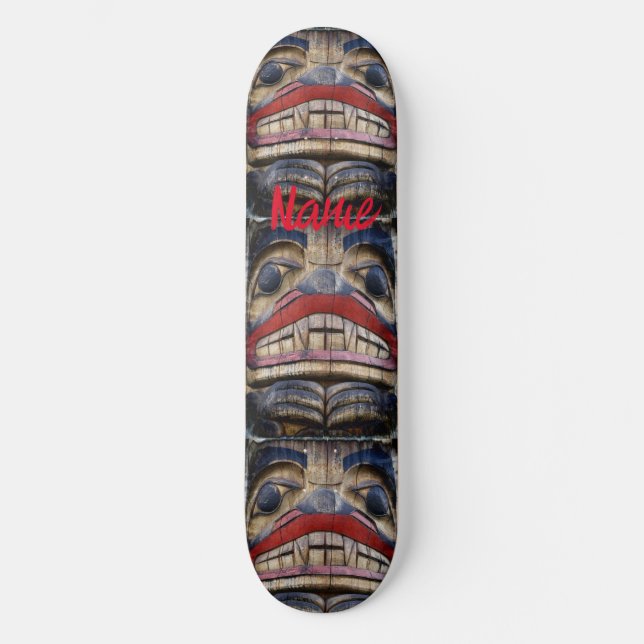Skate Totem Pole Face Thunder_Cove (Frente)