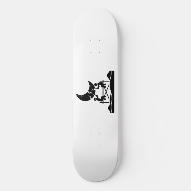 Skate Trabalhadores de reparo da lua rachada em andaime  (Frente)
