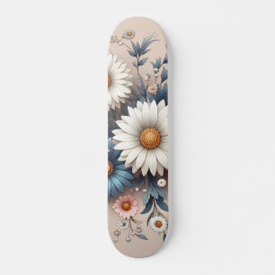 Skate Transforme Seu Espaço com Floral de Margarida Eleg