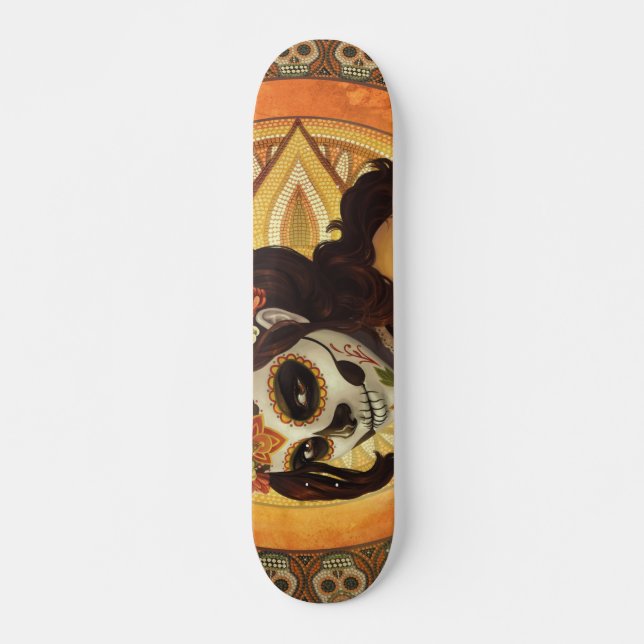 Skate Travesseiro decorativo Dia De Los Muertos (Frente)
