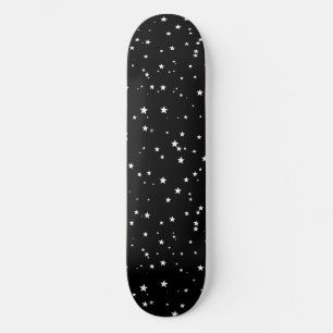 Skate Trendy Cute Pequenas Estrelas Brancas no Céu Negro