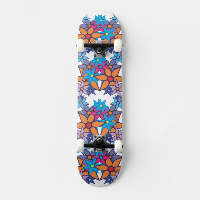 Skate Trendy Floral Pattern (Frente)