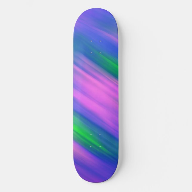 Skate Trendy Neon Bright Abstrato verde-rosa azul (Frente)