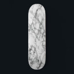Skate Trendy White Marble Stone<br><div class="desc">Trendy White Marble Stone</div>