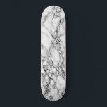 Skate Trendy White Marble Stone - Moderno<br><div class="desc">Trendy White Marble Stone</div>
