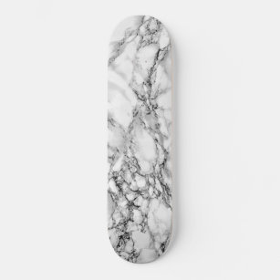 Skate Trendy White Marble Stone - Moderno