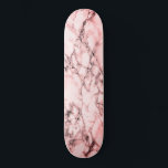 Skate Trendy White Marble Stone - Rosa<br><div class="desc">Trendy White Marble Stone</div>