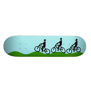 Skate Três ciclistas