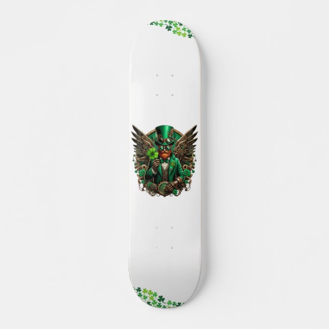 Skate Trevo-palhaço do Dia de São Patrício (Frente)