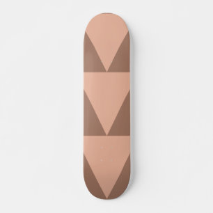 Skate Triângulos Grandes Geométricos Mocha Mousse Rosa D