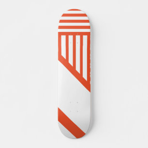 Skate Triângulos - Laranja e Branco