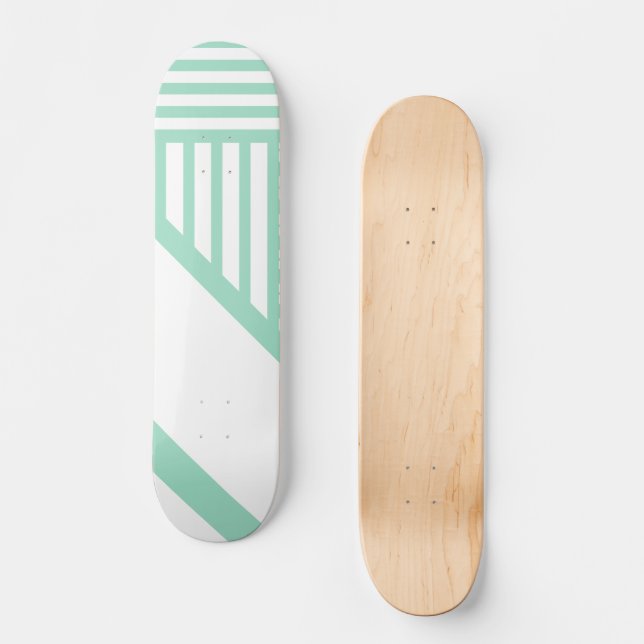 Skate Triângulos - Verde-Casa-de-Casa (Frente)