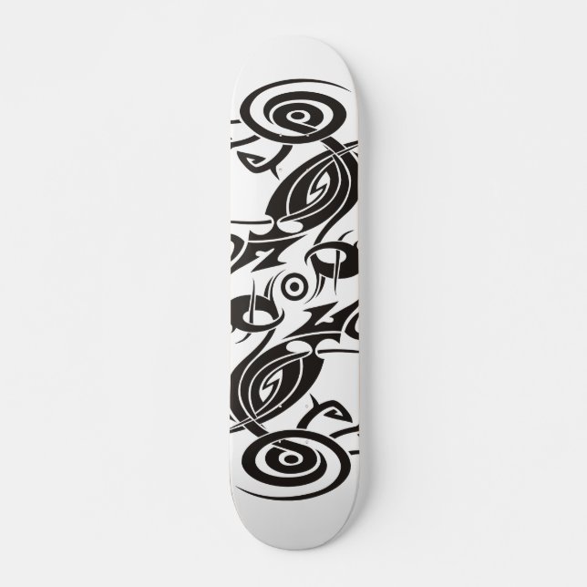 Skate Tribal de Tatuagem Negra 2 (Frente)